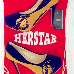 Size 11 Lakers High Heels. NWOT-